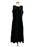 Coldwater Creek Solid Black Green Casual Dress Size L (petite) - photo 1