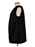 Massini 100% Polyester Black Faux Fur Vest Size M - photo 5