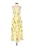 Self-Portrait 100% Polyester Yellow Cocktail Dress Size 4 - photo 1