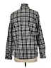 Talbots Outlet Checkered-gingham Black Long Sleeve Button-Down Shirt Size M - photo 2