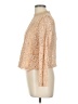 Zara 100% Polyester Tan 3/4 Sleeve Blouse Size L - photo 5