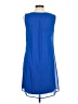 Worthington 100% Polyester Solid Blue Casual Dress Size M - photo 2