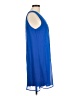 Worthington 100% Polyester Solid Blue Casual Dress Size M - photo 4