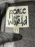 Peace Love World Gray Pullover Sweater Size M - photo 7