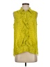 CAbi 100% Polyester Yellow Sleeveless Blouse Size S - photo 1