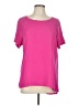 Halogen 100% Polyester Pink Short Sleeve T-Shirt Size L - photo 1