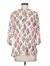 AP.NY Print White 3/4 Sleeve Blouse Size S - photo 1