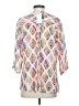 AP.NY Print White 3/4 Sleeve Blouse Size S - photo 2