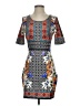 Alya Graphic Gray Cocktail Dress Size S - photo 1
