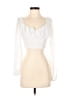 Shein 100% Polyester White Long Sleeve Blouse Size XS - photo 1