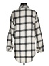Unbranded Plaid Gray Long Sleeve Blouse Size XXL (estimated) - photo 2