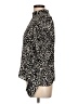 Zara Animal Print Black Long Sleeve Blouse Size L - photo 5