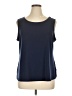 IMAN Blue Sleeveless T-Shirt Size 1X - photo 1