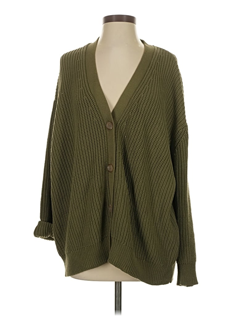 Pre-owned Jenni Kayne Cardigan Sweater In Green
