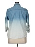 Takara 100% Cotton Blue 3/4 Sleeve Button-Down Shirt Size XL - photo 2