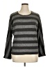 Jones New York Sport Stripes Gray Pullover Sweater Size XL - photo 1