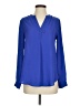 Pleione 100% Polyester Blue Long Sleeve Blouse Size XS - photo 1