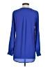 Pleione 100% Polyester Blue Long Sleeve Blouse Size XS - photo 2