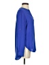 Pleione 100% Polyester Blue Long Sleeve Blouse Size XS - photo 4