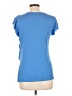 Peace & Pearls Blue Short Sleeve Top Size L - photo 2