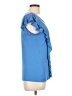 Peace & Pearls Blue Short Sleeve Top Size L - photo 4