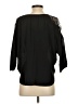 Gold Hawk 100% Silk Black 3/4 Sleeve Silk Top Size XS - photo 2