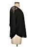 Gold Hawk 100% Silk Black 3/4 Sleeve Silk Top Size XS - photo 4