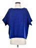 Diane von Furstenberg 100% Wool Blue Poncho Size P - Sm - photo 1