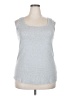 Caslon 100% Cotton Silver Tank Top Size 2X - photo 1