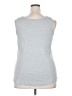 Caslon 100% Cotton Silver Tank Top Size 2X - photo 2