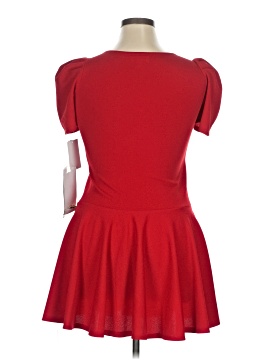 open lace back dress Honey Red Maxi Dress