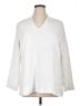 Chico's 100% Cotton Ivory 3/4 Sleeve Blouse Size XL (3) - photo 1
