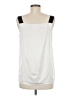 Ann Taylor LOFT 100% Polyester Ivory Sleeveless Blouse Size M - photo 2