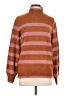 Ichi Stripes Brown Turtleneck Sweater Size L - photo 1