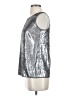 Twiggy Silver Sleeveless Top Size XS - photo 5