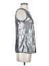 Twiggy Silver Sleeveless Top Size XS - photo 4