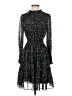 Taylor 100% Polyester Animal Print Black Cocktail Dress Size S - photo 1