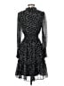Taylor 100% Polyester Animal Print Black Cocktail Dress Size S - photo 2