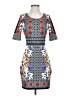 Alya Print Gray Casual Dress Size S - photo 1