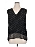 Halogen 100% Polyester Black Sleeveless Blouse Size XL - photo 1