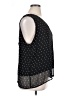 Halogen 100% Polyester Black Sleeveless Blouse Size XL - photo 4