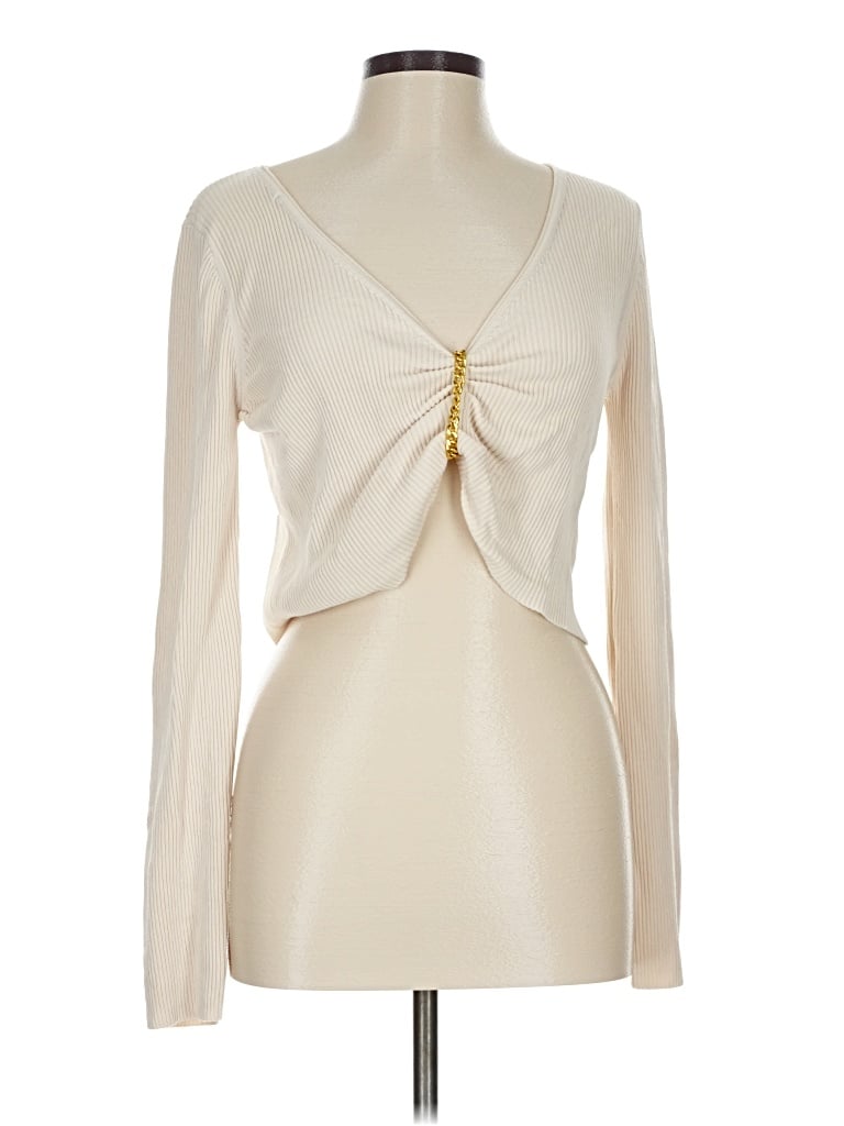 Pre-owned Nicholas Cardigan Sweater In White