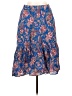 J.Crew Paisley Blue Casual Skirt Size 8 - photo 1