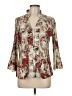 Christopher & Banks Brown Tan 3/4 Sleeve Blouse Size M - photo 1