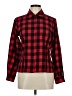 Foxcroft Checkered-gingham Red Long Sleeve Blouse Size 6 - photo 1