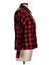 Foxcroft Checkered-gingham Red Long Sleeve Blouse Size 6 - photo 4