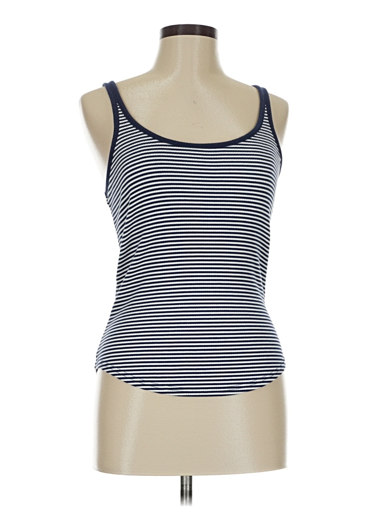 Pre-owned Jcrew Sleeveless Top Blue Scoop Neck Tops