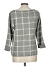 Cynthia Rowley TJX Plaid Gray Pullover Sweater Size L - photo 2