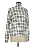Classic Elements 100% Cotton Checkered-gingham Ivory Turtleneck Sweater Size M - photo 1