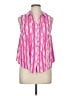 Caffé Marrakesh 100% Rayon Pink Sleeveless Button-Down Shirt Size M - photo 1